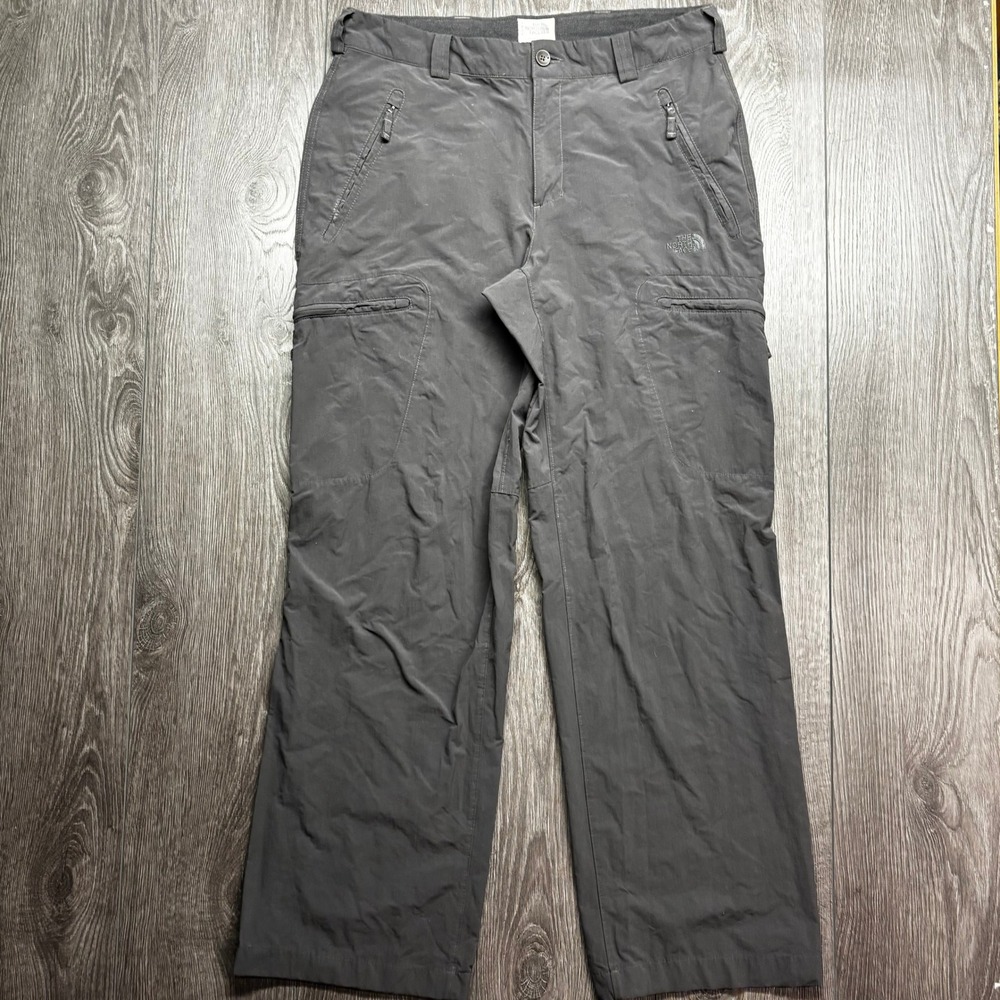 The North Face Mens 34 Charcoal Grey Hiking Cargo Pants Outdoor Technical